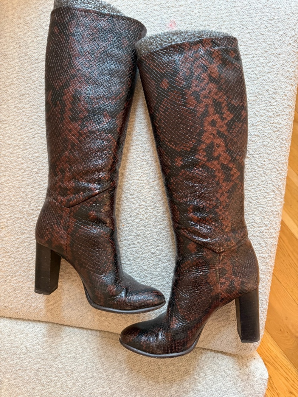 Ba&sh leather brown boots